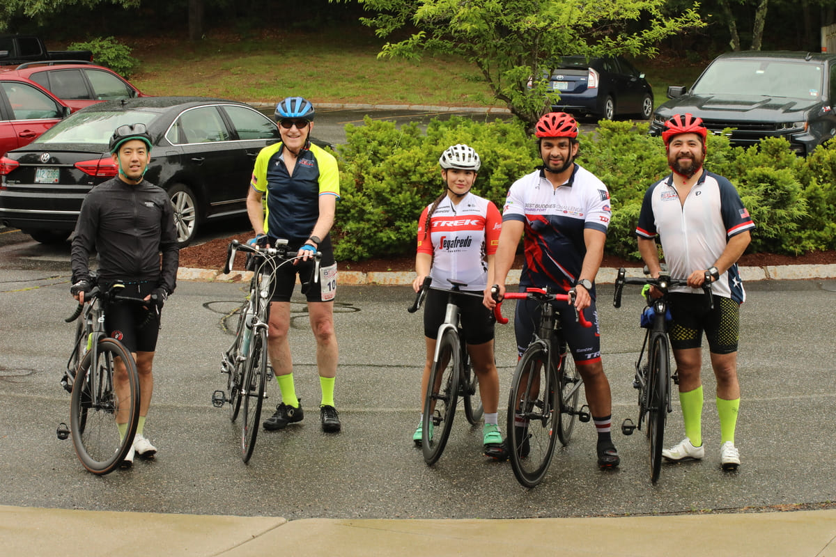 riders at the Honor Ride for Goodale’s Bike Shop