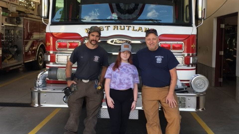 Novalee meets firefighters as she explores her future career potential.