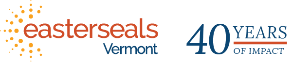 Easterseals Vermont 40th anniversary organization logo
